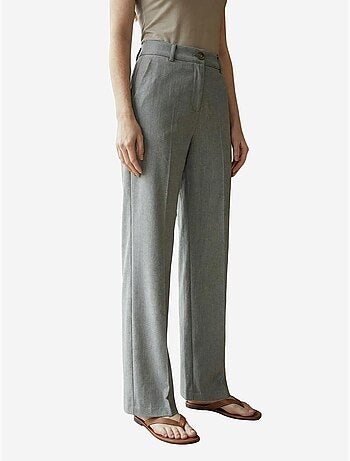 Pantalon tailleur taille mi-haute à jambe droite my fashion