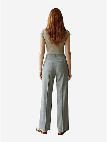 Pantalon tailleur taille mi-haute à jambe droite my fashion