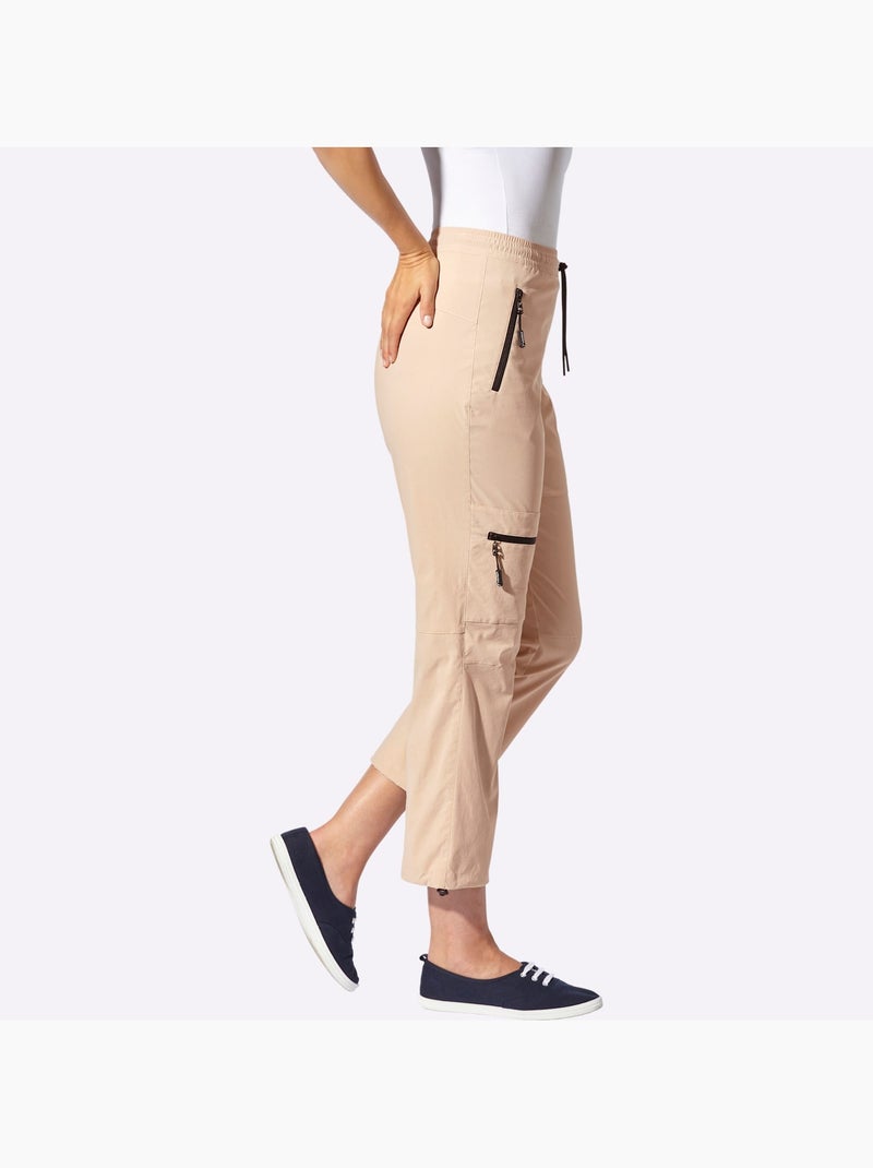 Pantalon Technique Ceinture Avec Coulisse - Taille Standard - Witt Beige - Kiabi