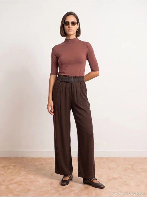 Pantalon tencel dilvin - Kiabi Pantalon tencel dilvin - Kiabi