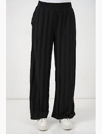 Pantalon texturé à jambes larges bdart