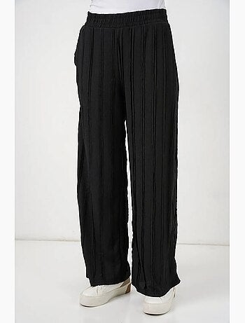 Pantalon texturé à jambes larges bdart
