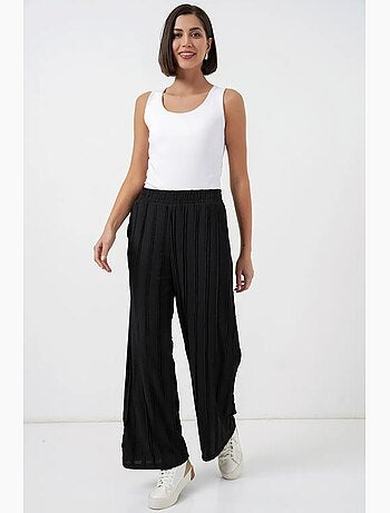 Pantalon texturé à jambes larges bdart