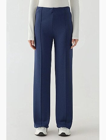 Pantalon texturé taille haute à jambes larges hiccup