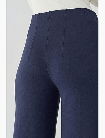 Pantalon texturé taille haute à jambes larges hiccup