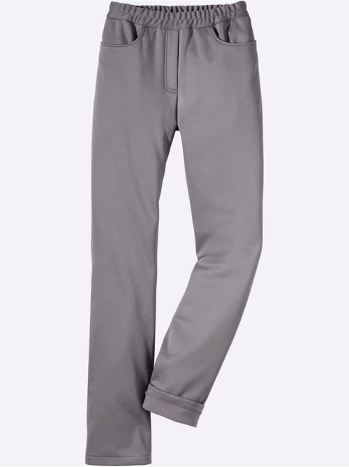 Pantalon thermique à ceinture élastique avec patte à glissière - taille standard - moda vilona - Kiabi Pantalon thermique à ceinture élastique avec patte à glissière - taille standard - moda vilona - Kiabi