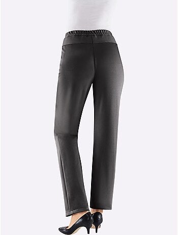 Pantalon thermique à ceinture élastique avec patte à glissière - taille standard - moda vilona