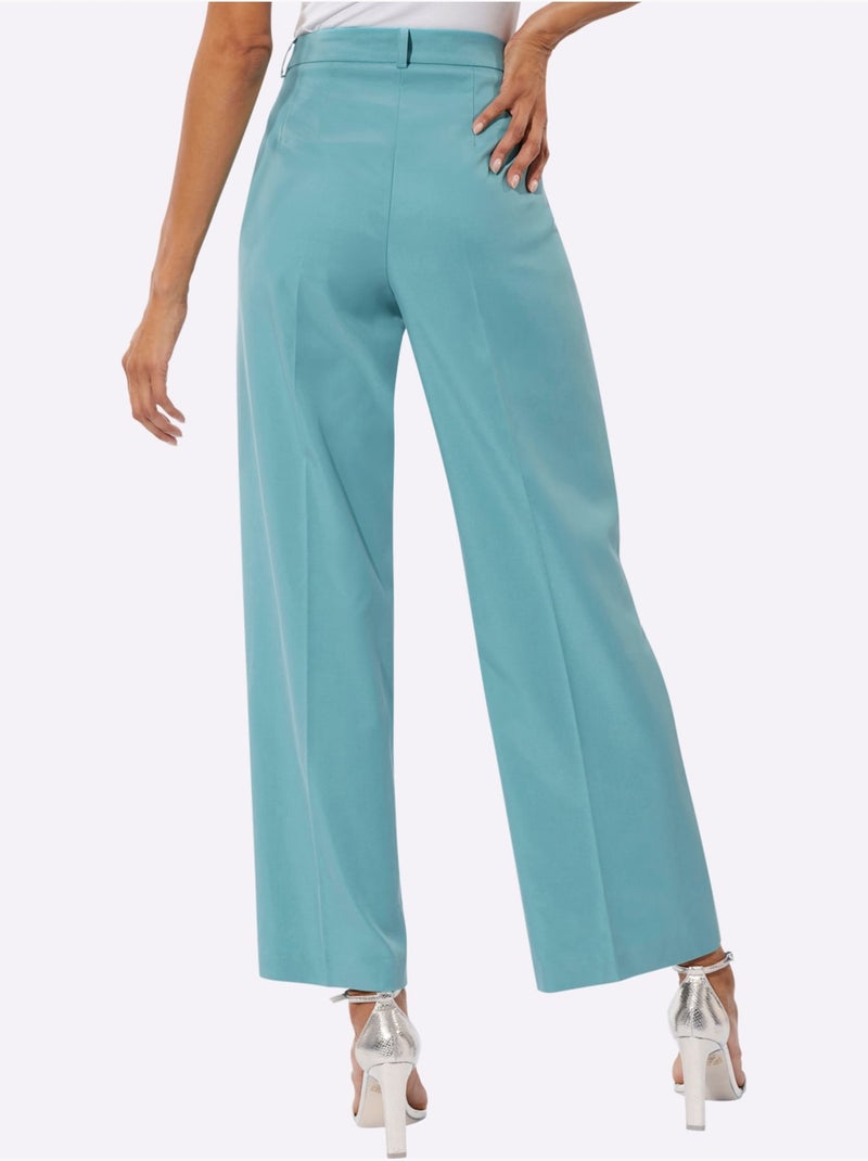Pantalon Tissé 63% Lyocell (tencel) - Taille Standard - Helline Bleu encre - Kiabi
