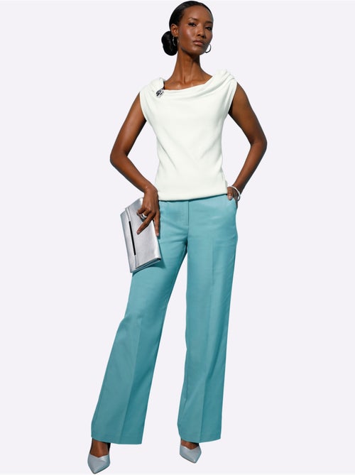 Pantalon Tissé 63% Lyocell (tencel) - Taille Standard - Helline - Kiabi