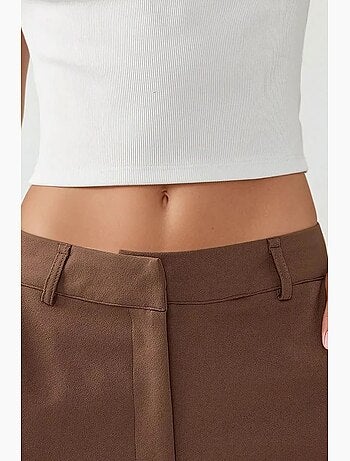 Pantalon tissé à jambe droite hiccup