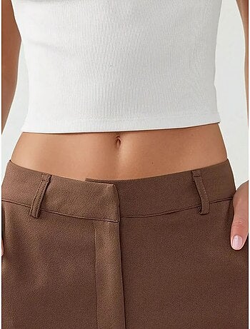 Pantalon tissé à jambe droite