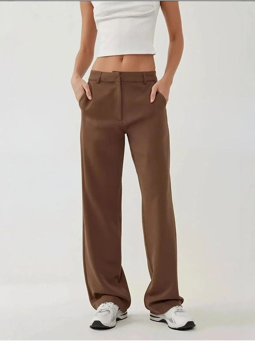 Pantalon tissé à jambe droite - Kiabi Pantalon tissé à jambe droite - Kiabi