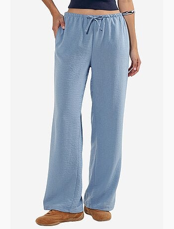 Pantalon tissé à jambe droite pour femme busem