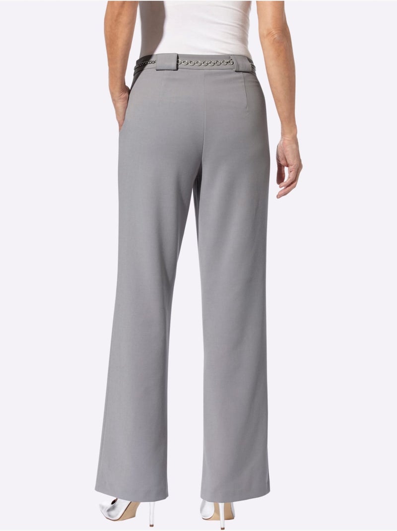 Pantalon tissé entretien facile - taille standard - witt Gris foncé - Kiabi