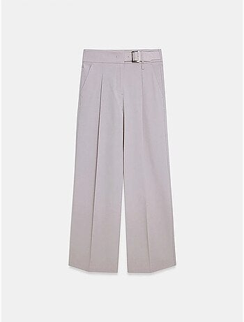 Pantalon tissé large avec ceinture dilvin