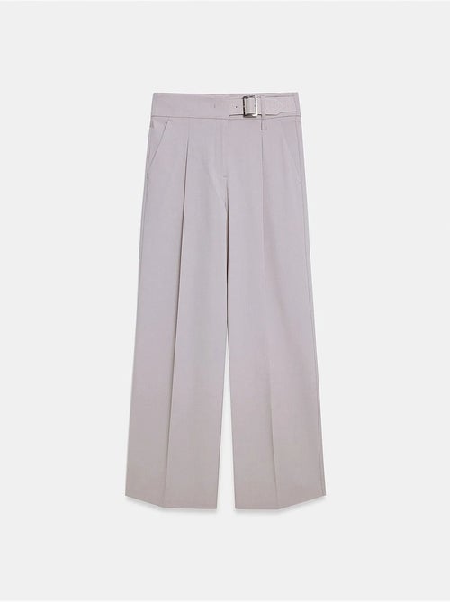 Pantalon tissé large avec ceinture dilvin - Kiabi Pantalon tissé large avec ceinture dilvin - Kiabi