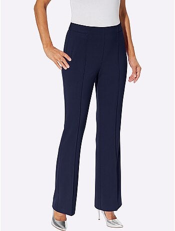 Pantalon Tissé Mélange De Matières Facile D'entretien - Taille Courte - Witt