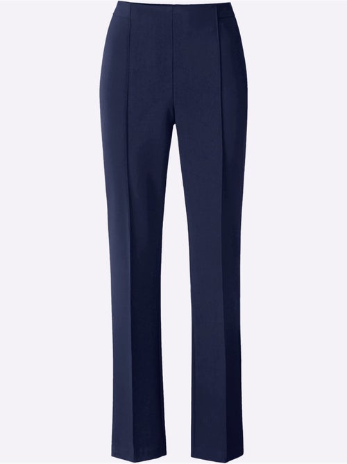 Pantalon Tissé Mélange De Matières Facile D'entretien - Taille Courte - Witt - Kiabi