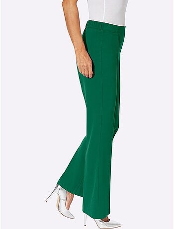 Pantalon Tissé Mélange De Matières Facile D'entretien - Taille Courte - Witt