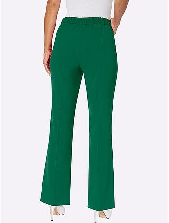 Pantalon Tissé Mélange De Matières Facile D'entretien - Taille Courte - Witt