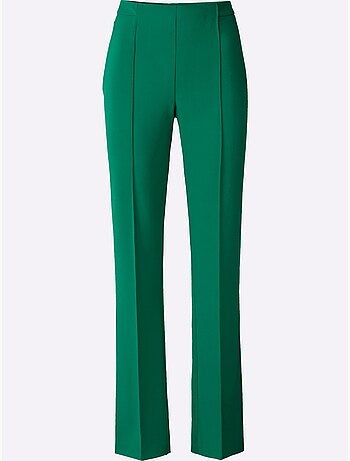 Pantalon Tissé Mélange De Matières Facile D'entretien - Taille Courte - Witt