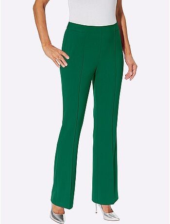 Pantalon Tissé Mélange De Matières Facile D'entretien - Taille Courte - Witt