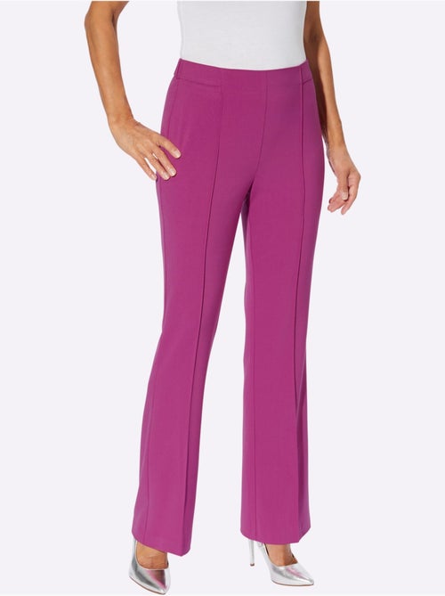 Pantalon Tissé Mélange De Matières Facile D'entretien - Taille Standard - Witt - Kiabi