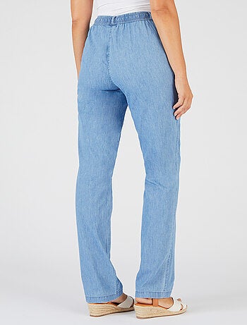 Pantalon tissu chambray - Damart