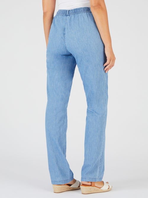 Pantalon tissu chambray - Damart - Kiabi
