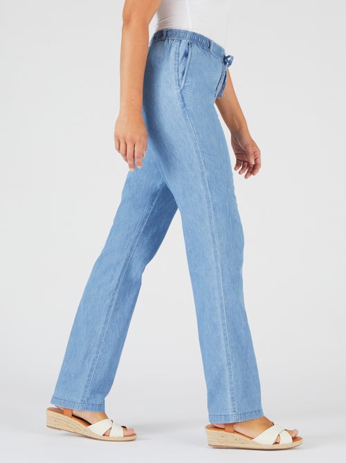 Pantalon tissu chambray - Damart - Kiabi