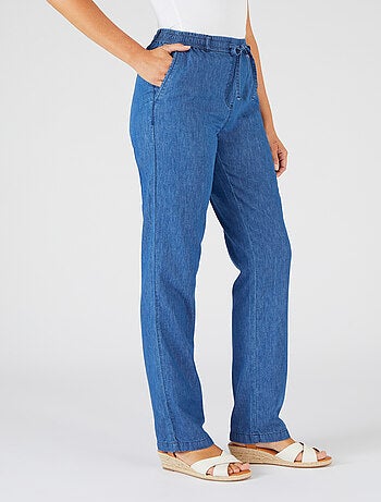 Pantalon tissu chambray - Damart