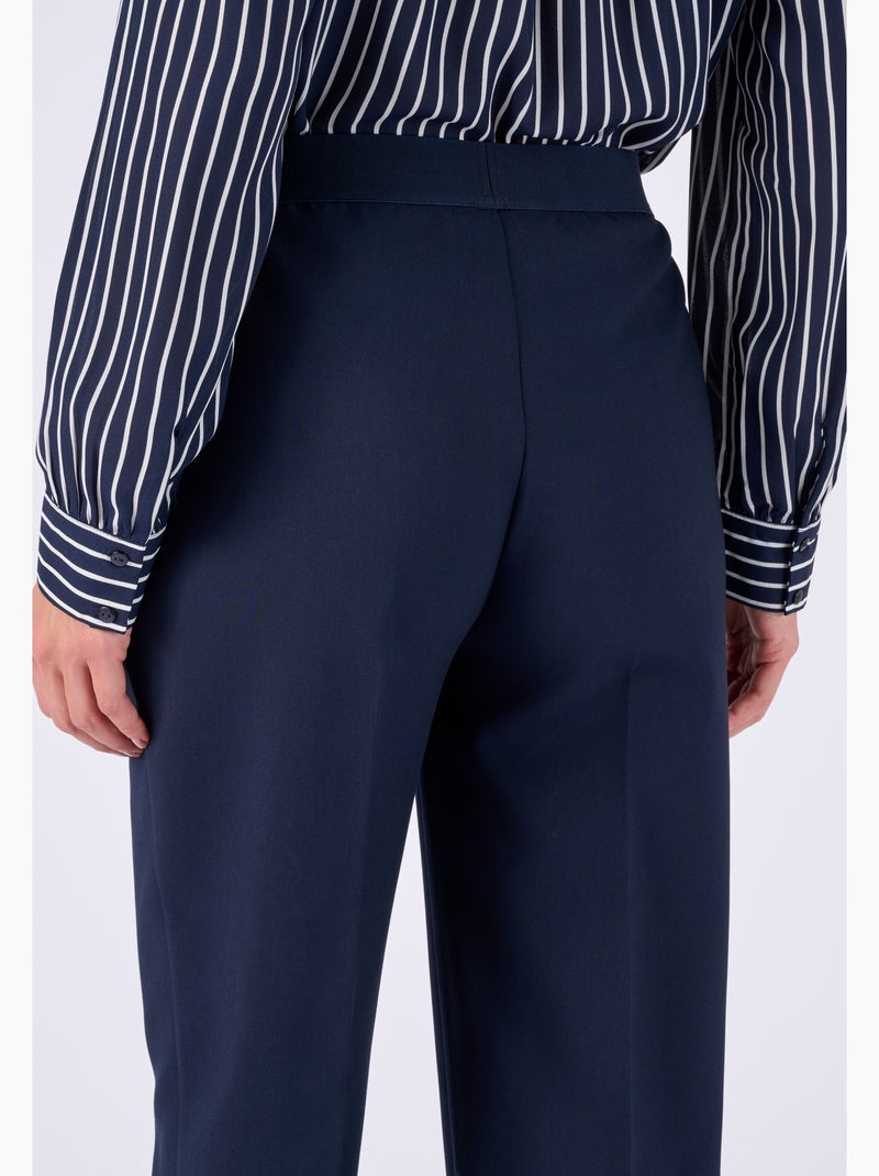 Pantalon tissu fluide enfilable - Damart Bleu - Kiabi
