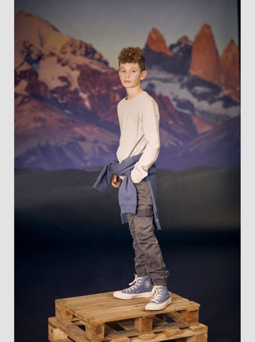 Pantalon TOBATI carotte 'Le Temps Des Cerises' - Kiabi