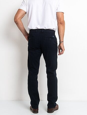 Pantalon toile denim poches raglan