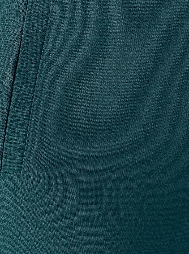 Pantalon toile stretch - Damart Bleu turquoise - Kiabi