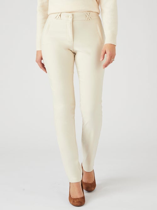 Pantalon toile stretch - Damart - Kiabi