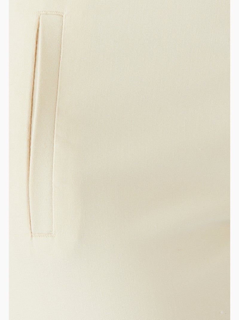 Pantalon toile stretch - damart Marron - Kiabi