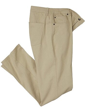Pantalon Toile Stretch Semi-Élastiqué - ATLAS FOR MEN