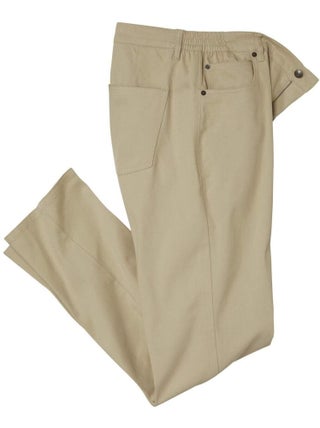 Pantalon Toile Stretch Semi-Élastiqué   - ATLAS FOR MEN