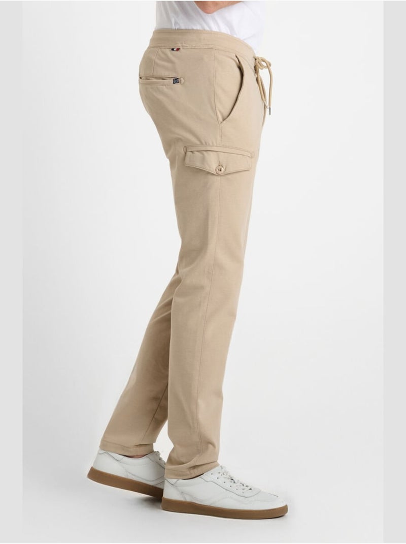 Pantalon TOM droite en jeans 'Le Temps Des Cerises' Beige - Kiabi