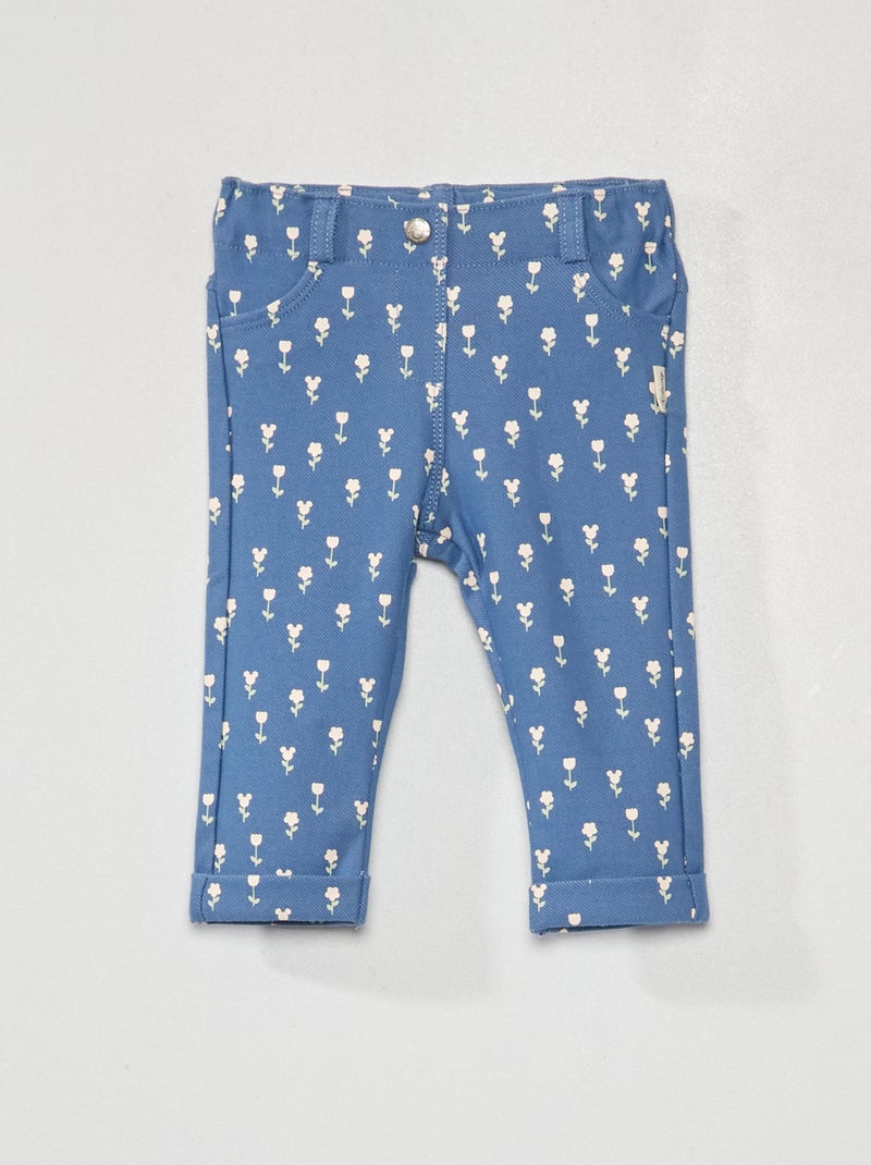 Pantalon tregging avec imprimé 'Minnie' Bleu - Kiabi