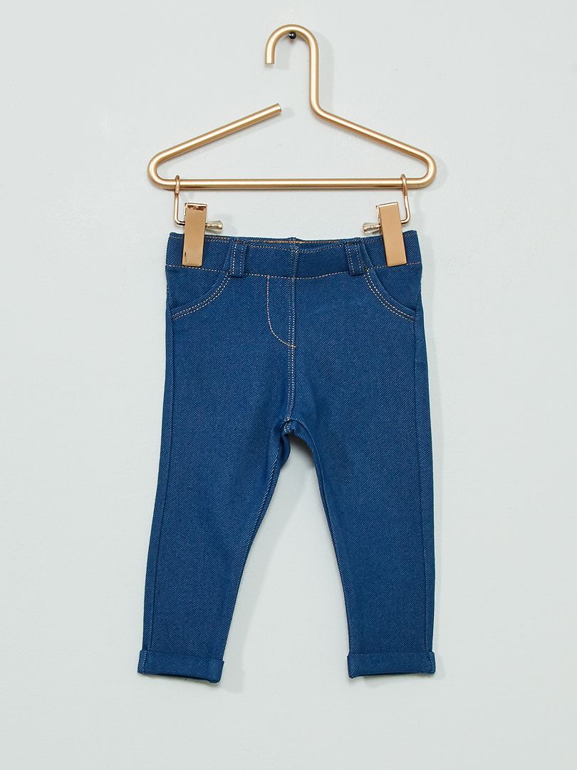 Pantalon tregging bleu - Kiabi