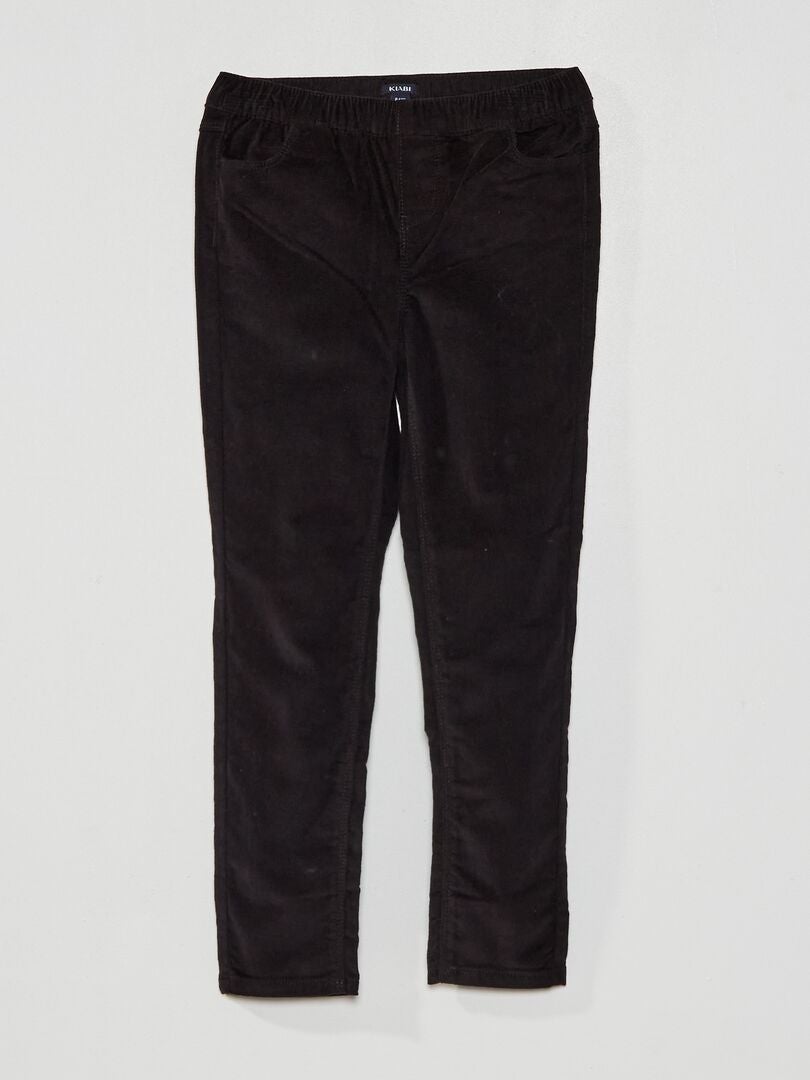 Pantalon tregging en velours