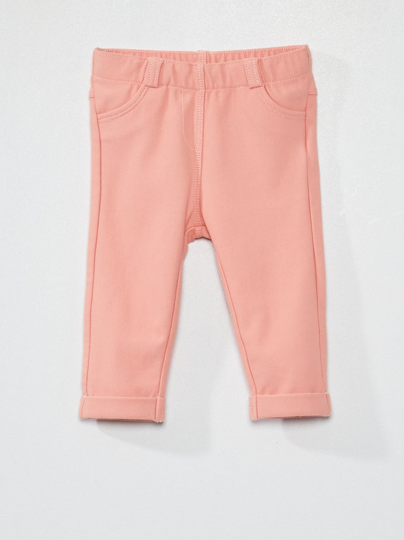 Pantalon tregging rose clair - Kiabi