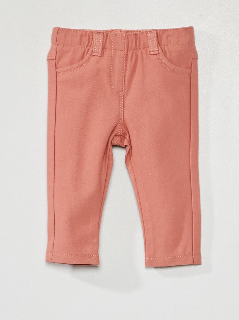 Pantalon tregging uni Rose - Kiabi