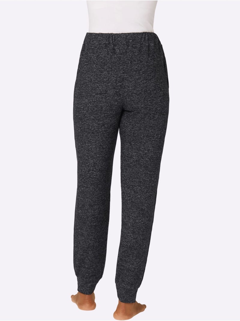 Pantalon tricot fin très doux - taille standard - witt Noir Gris anthracite - Kiabi