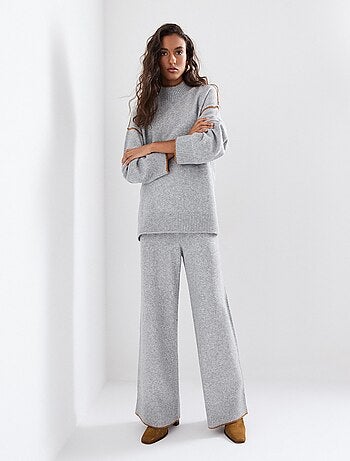 Pantalon tricoté avec de la laine, MO Fashion