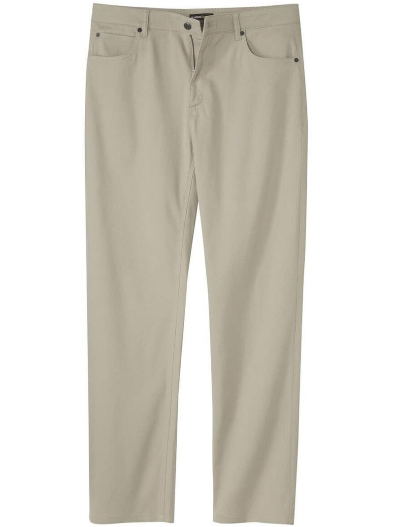 Pantalon Twill Stretch 5 Poches  - ATLAS FOR MEN Beige - Kiabi