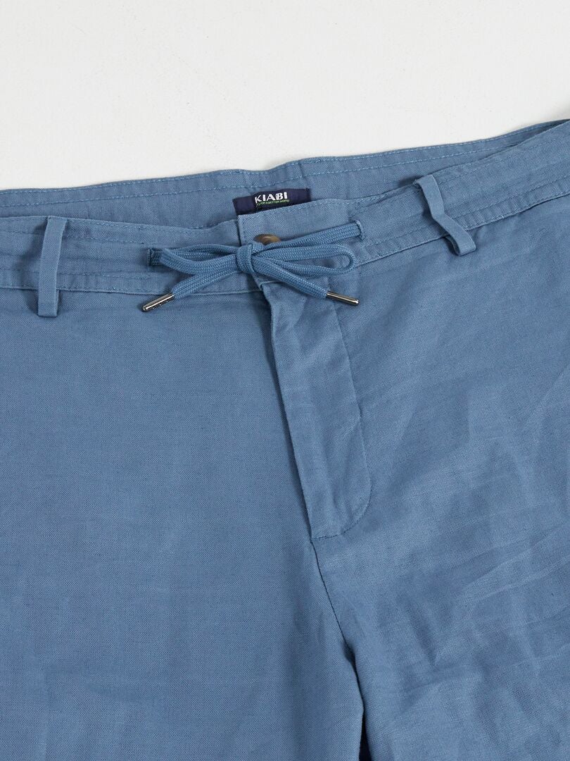 Pantalon type chino Bleu - Kiabi