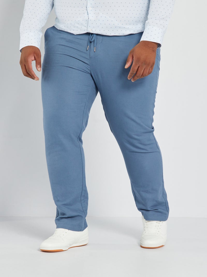 Pantalon type chino Bleu - Kiabi